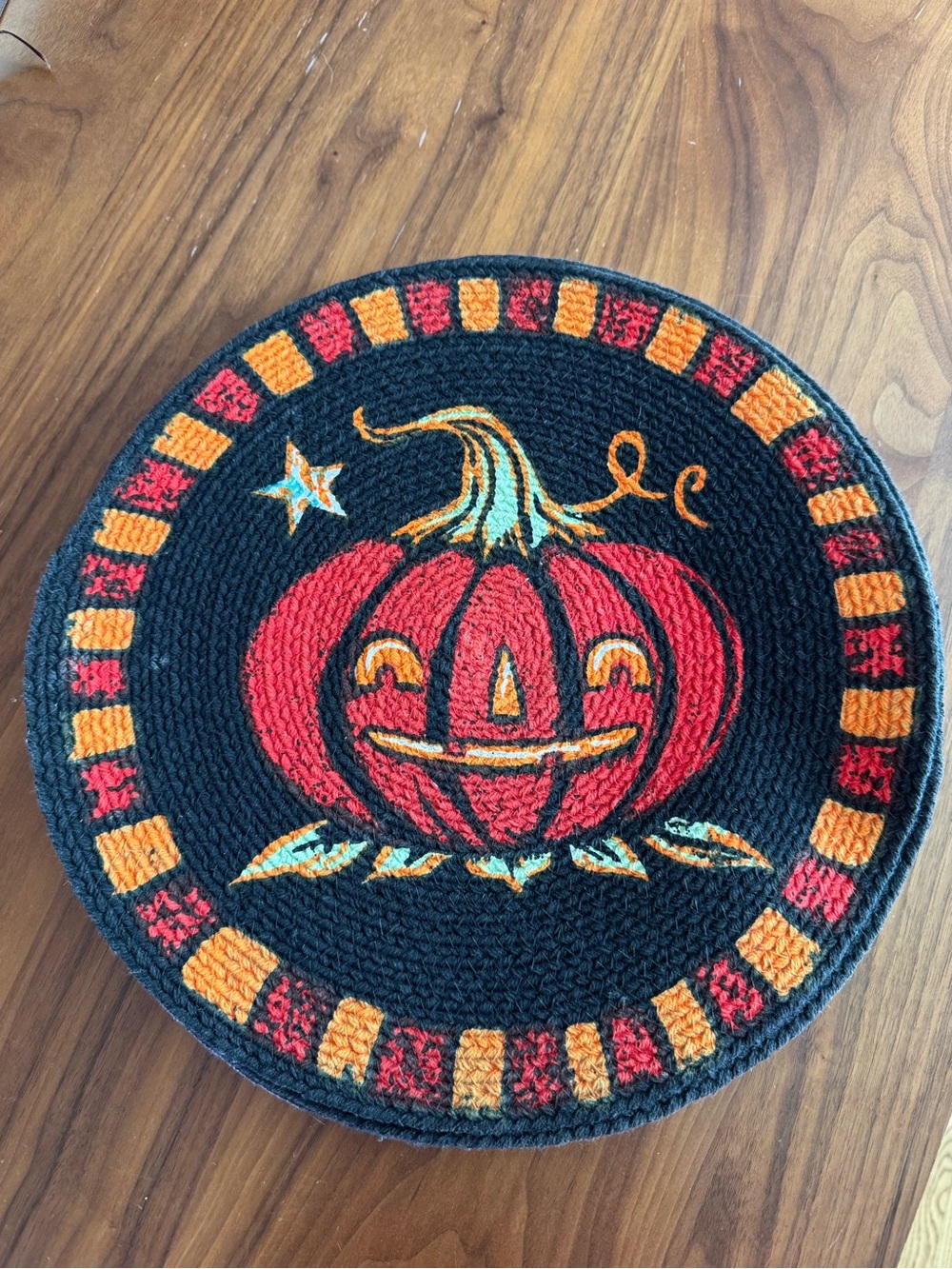 JOHANNA PARKER SET OF 4 PUMPKIN HALLOWEEN PLACEMATS Kitchen Holiday Spooky